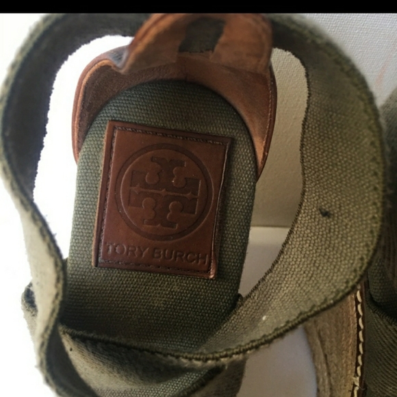 Authentic Tory Burch Wedge Espadrilles size 9 - Picture 5 of 10